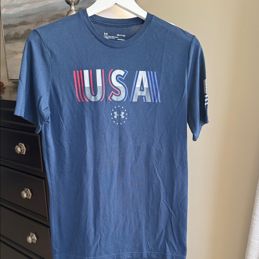 Under Armour Navy USA Graphic Tee